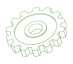 Cube stroke Icon for the page title